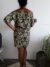 Robe Joëlle fleurs vertes